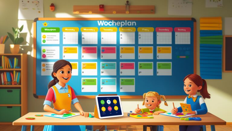 Wochenplan für Kita